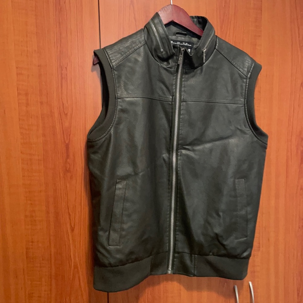 Mans leather vest